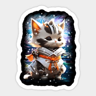 Samurai Cat 04 Sticker